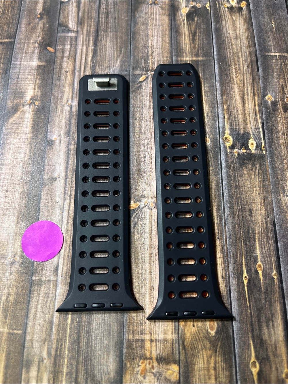 5for$10 Black And Orange Silicone 38mm/40mm/41mm Apple Watchband Accessories